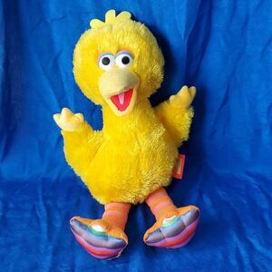 Isaac Mizrahi Loves Sesame Street Big Bird Sparkly 16" Plush Rainbow Feet 2019